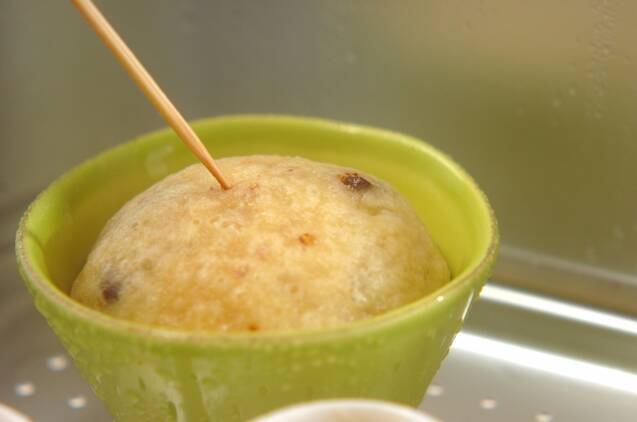 バレンタインチョコバナナ蒸しパンの作り方の手順4