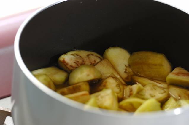 ナスの冷製クリームスープの作り方の手順2