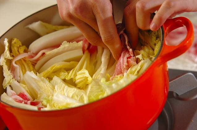 カマンベール鍋の作り方の手順5