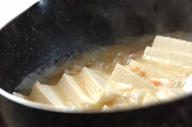 豆腐のカニあんかけの作り方の手順2