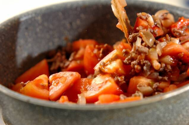 ざく切りトマトのジューシーグラタンの作り方の手順3