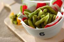 塩ゆで枝豆