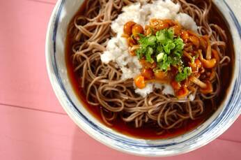 冷やしナメコおろしそば