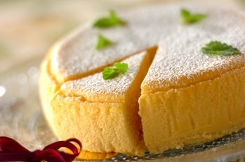 ふわふわ豆腐のスフレチーズケーキ