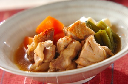 鶏肉とネギの甘辛煮