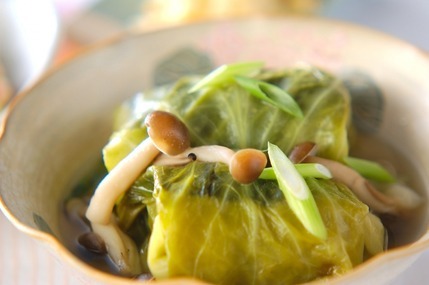 あっさりお出汁の和風ロールキャベツ