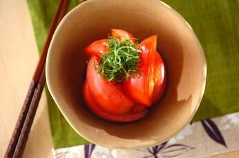 トマトのだししょうゆ漬け