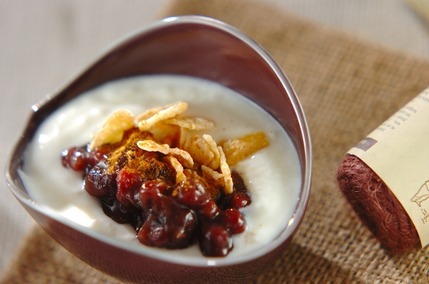 小豆ヨーグルト