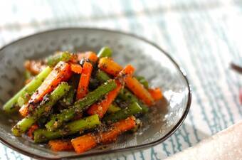 栄養満点!にんにくの芽 ゴマみそ和え 時短調理 by金丸 利恵さん