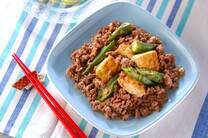 厚揚げの肉炒め