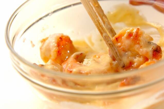 揚げずに本格派！プリプリエビマヨの作り方の手順4