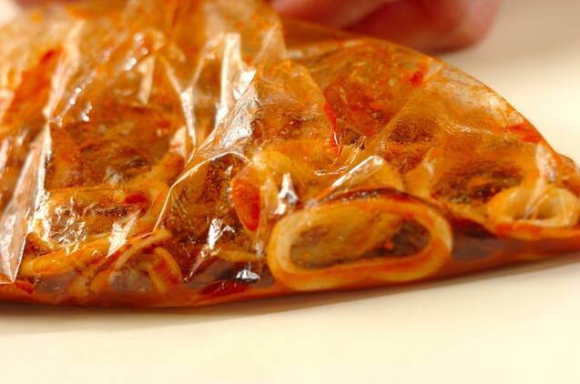 レンジで簡単！　イカのコチュジャン煮の作り方の手順3