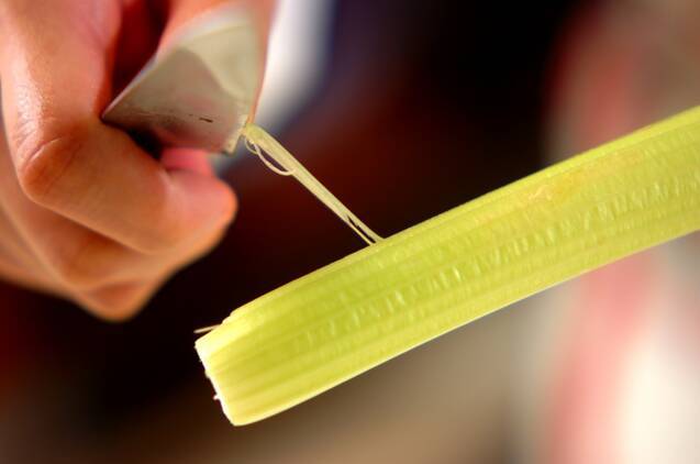 イカとセロリの中華炒めの作り方の手順1