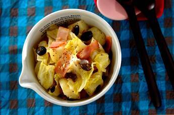 キャベツとアンチョビのポテトサラダ