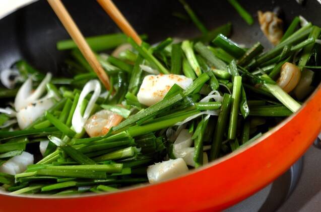 海鮮カレー焼きそばの作り方の手順4