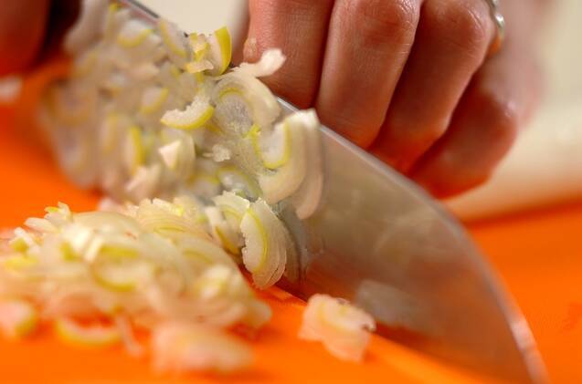 ネギみそそぼろのケークサレの作り方の手順2