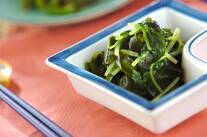 ミツバとワカメのお浸し