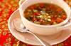 レンズ豆のスープの作り方の手順