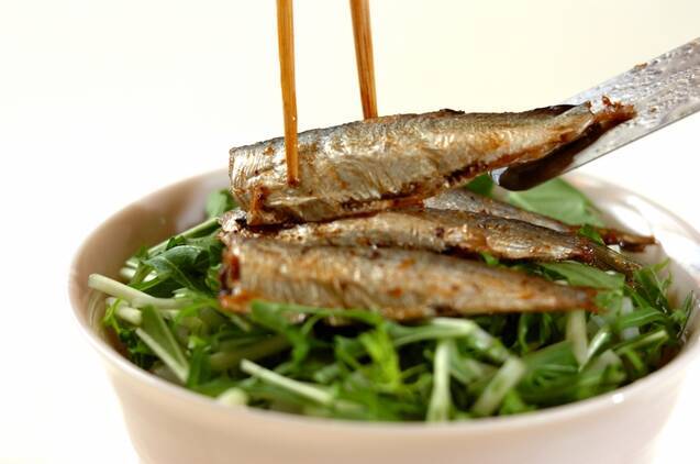 オイルサーディン丼の作り方の手順3