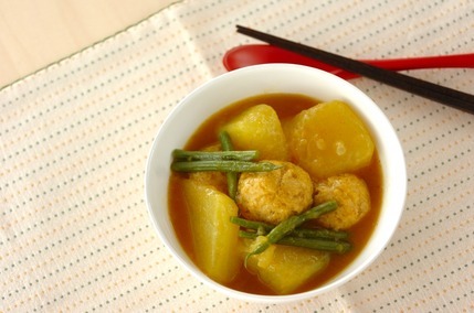 冬瓜と鶏団子のカレー煮