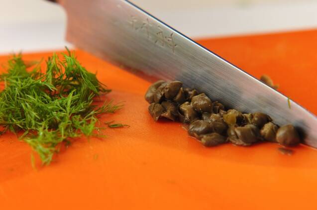 即席！スモークサーモンのパテの作り方の手順1