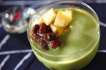 抹茶ミルクプリン