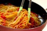 ベーコンの旨味！シンプルがいちばん基本のトマトソースパスタの作り方5