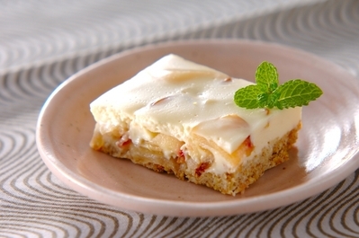 アップルチーズケーキ レシピ 作り方 E レシピ 料理のプロが作る簡単レシピ