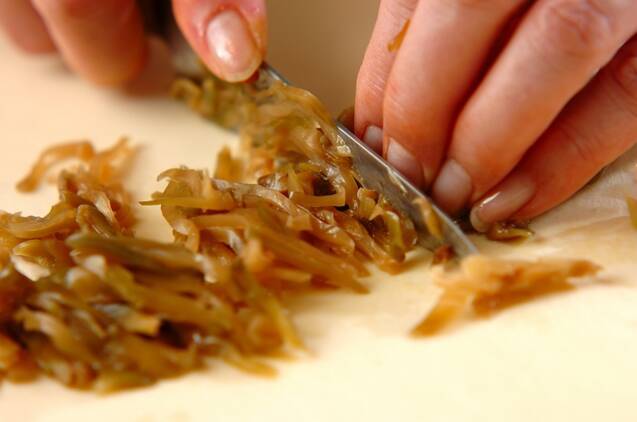 モヤシとザーサイのナムルの作り方の手順1