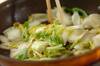 白菜のアンチョビ炒めの作り方の手順2