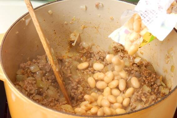 ひき肉のチリコンカンの作り方の手順4