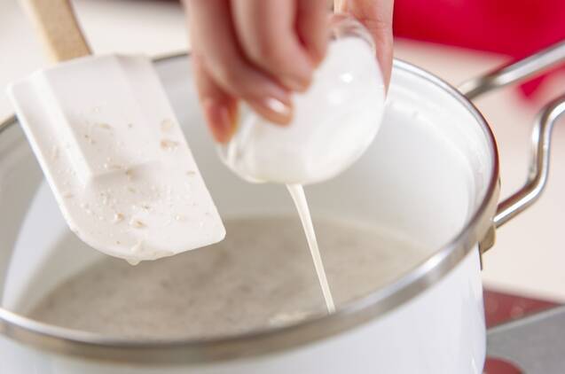 色々キノコのポタージュの作り方の手順6