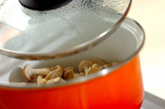 キノコの白和えの作り方の手順4