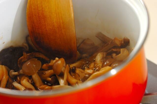 キノコの白和えの作り方の手順5