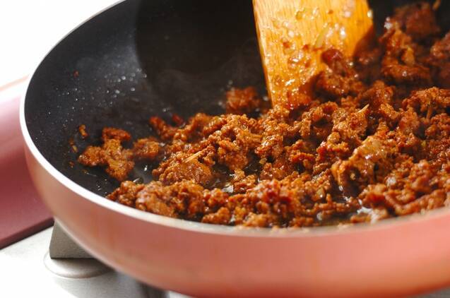 中華風そぼろ丼の作り方の手順2