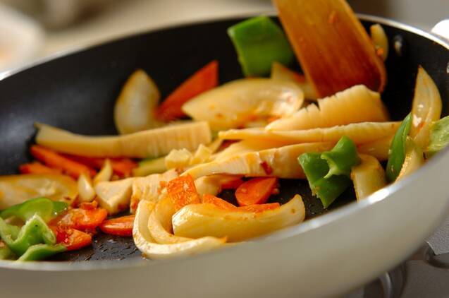 豚肉と厚揚げのピリ辛みそ炒めの作り方の手順5