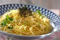 ミツバとシラスの和風パスタ