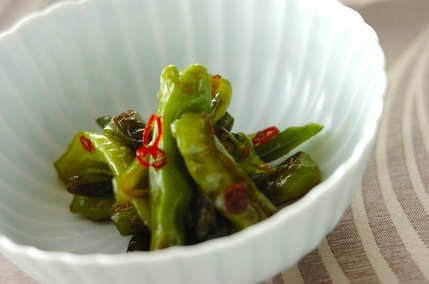 シシトウのピリ辛炒め