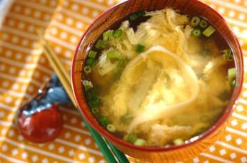 板麩のふんわり卵汁