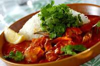 チキンとオクラのパクチー風味カレー