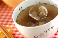 ハマグリのスープ
