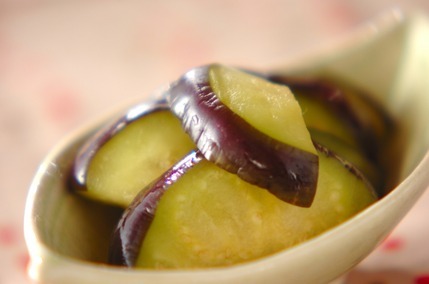 旬の水ナス 簡単漬物