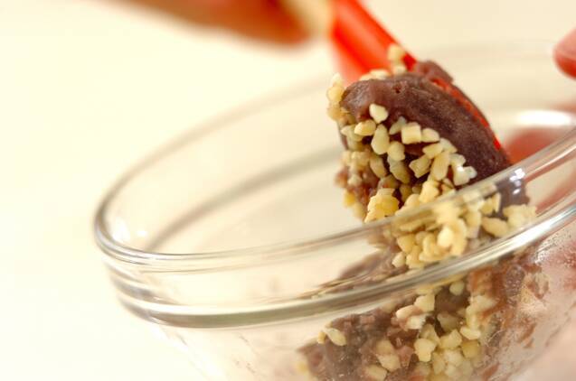 アーモンドあんのクラッカー添えの作り方の手順1