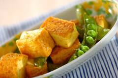 厚揚げのカレーチーズ炒め
