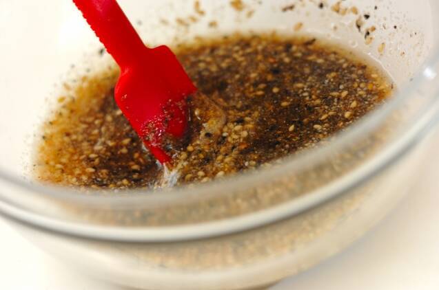 カボチャの甘ゴマ和えの作り方の手順3