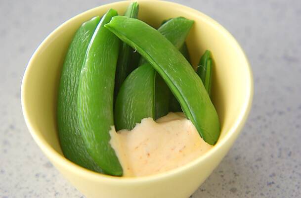 ゆでスナップエンドウ