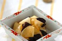 カブとキクラゲの黒酢和え