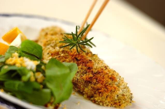 サクサク！サーモンの香草パン粉焼きの作り方の手順9