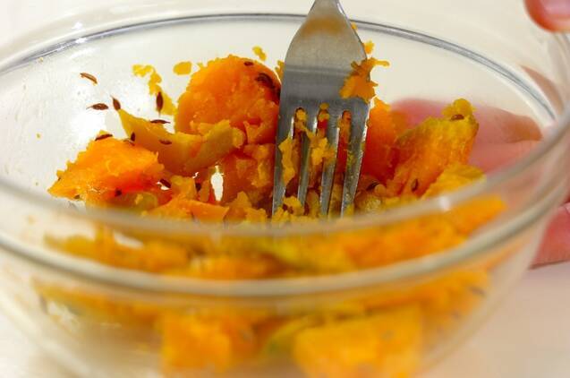 カボチャのクミンサラダの作り方の手順3
