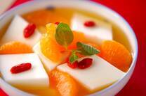 ミカン杏仁豆腐